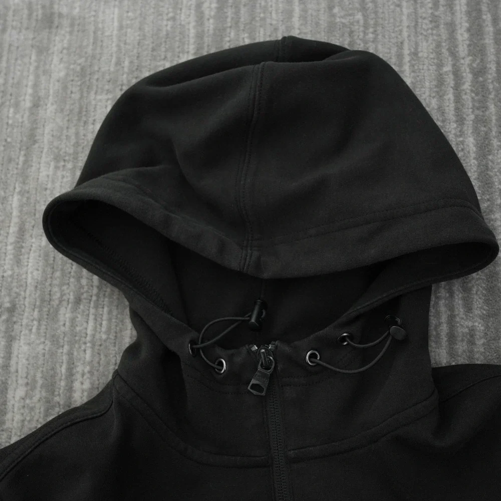 Banana Republic Hoodie Men Black Pullover Sweatshirt Pocket Moisture‎ Wicking M